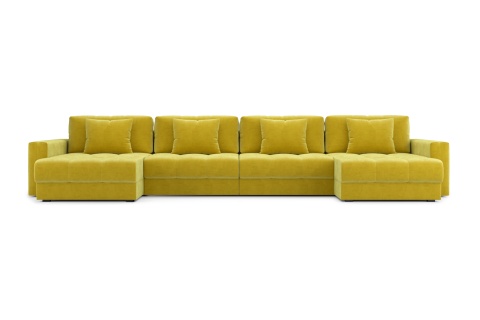 Диван п-образный тик-так Монарх М2О2 горчичный